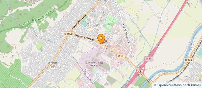 localisation de l'entreprise LES ARTS D'EAU à CROLLES