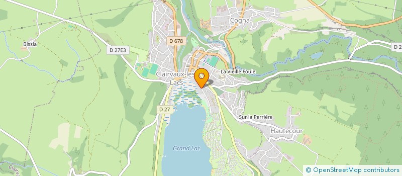 localisation de l'entreprise LES ARTS DE LA GRIMPE DISTRIBUTION  CLAIRVAUX-LES-LACS