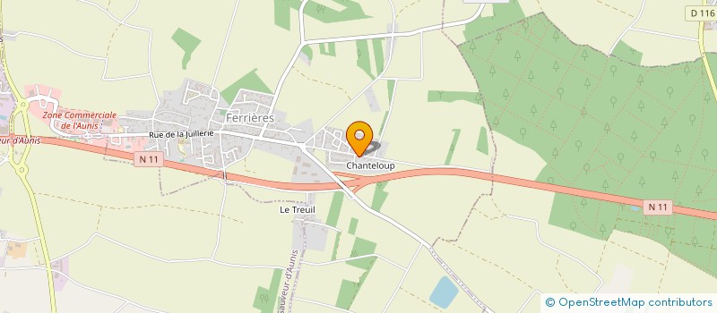 localisation de l'entreprise LES ARTS DE LA MER  FERRIERES