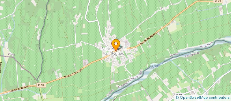 localisation de l'entreprise LES ARTS DE LA SCENE AU SOLEIL  NYONS