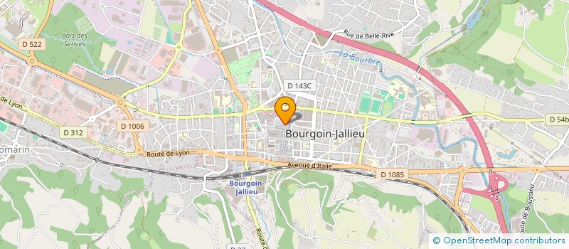 localisation de l'entreprise LES ARTS DE LA TABLE  BOURGOIN-JALLIEU