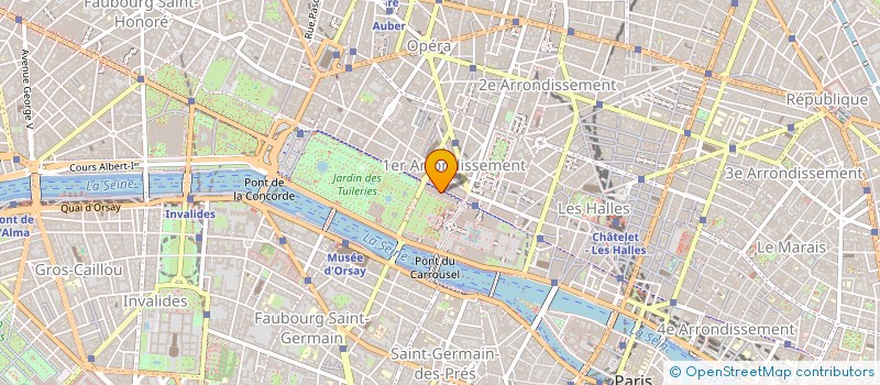 localisation de l'entreprise LES ARTS DECORATIFS à PARIS