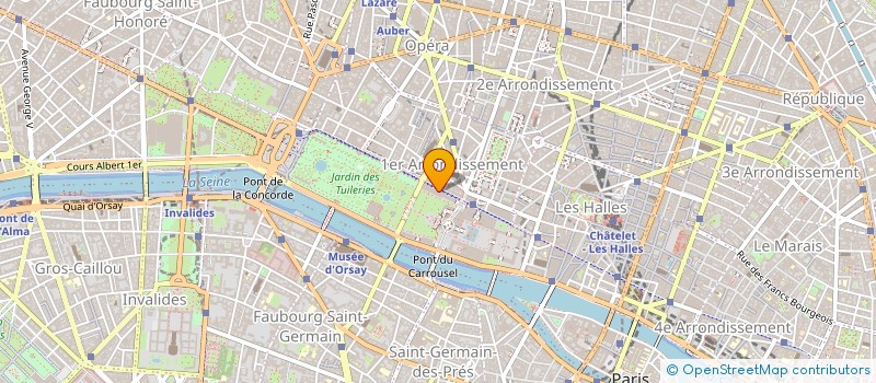 localisation de l'entreprise LES ARTS DECORATIFS à PARIS