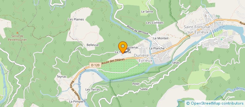 localisation de l'entreprise LES ARTS DES CHOIX à DUNIERE-SUR-EYRIEUX