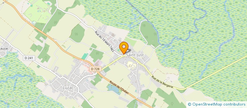 localisation de l'entreprise LES ARTS DU MARAIS  SAINT-JUST-LUZAC