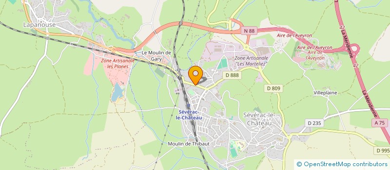localisation de l'entreprise LES ARTS DU ROY à SEVERAC D'AVEYRON