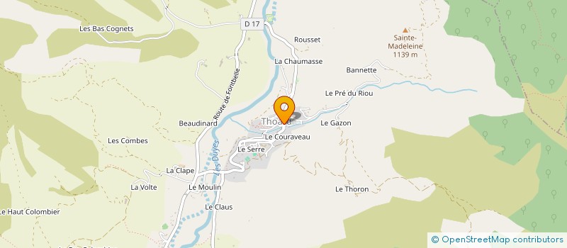 localisation de l'entreprise LES ARTS DU SOIN  THOARD