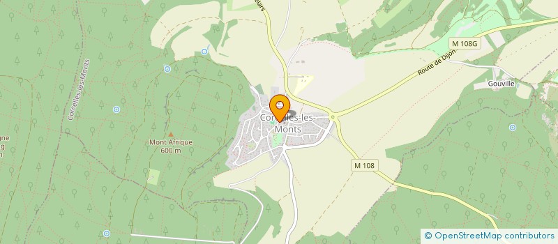 localisation de l'entreprise LES ARTS DU SOLEIL à CORCELLES-LES-MONTS