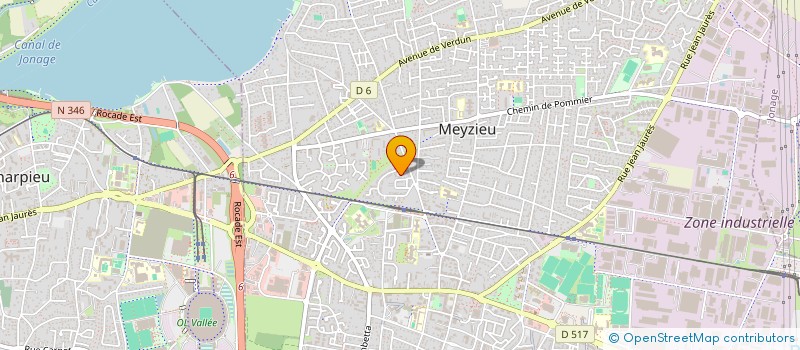 localisation de l'entreprise LES ARTS EN CHANTIER à MEYZIEU