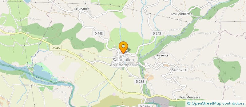 localisation de l'entreprise LES ARTS EN CHOEUR  LA MOTTE-EN-CHAMPSAUR