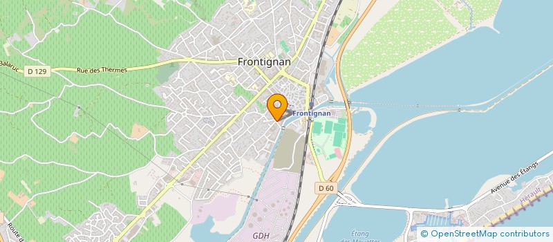 localisation de l'entreprise LES ARTS EN MEDITERRANEE à FRONTIGNAN