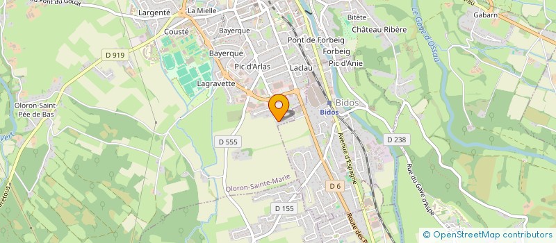localisation de l'entreprise LES ARTS EN PLACE  OLORON-SAINTE-MARIE