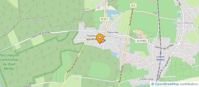 localisation de l'entreprise LES ARTS EN ZEN  LE PIAN-MEDOC