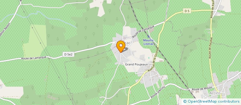 localisation de l'entreprise LES ARTS ENCHANTES DE MOULIS  MOULIS-EN-MEDOC