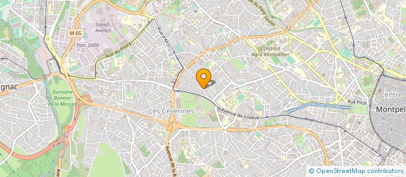 localisation de l'entreprise LES ARTS FANTASTIQUES (LAF) à MONTPELLIER