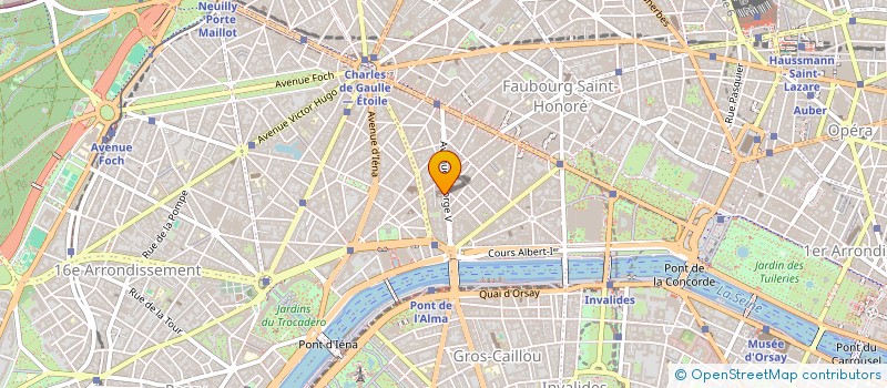 localisation de l'entreprise LES ARTS GEORGE V  PARIS