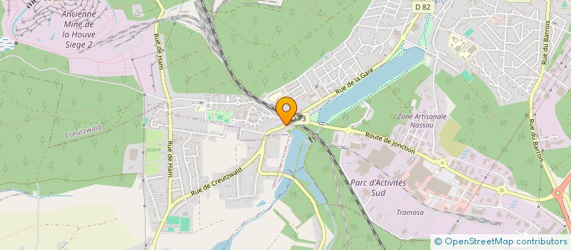 localisation de l'entreprise LES ARTS GRAPHIC  CREUTZWALD