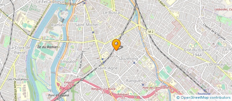 localisation de l'entreprise LES ARTS GRAPHIQUES  TOULOUSE