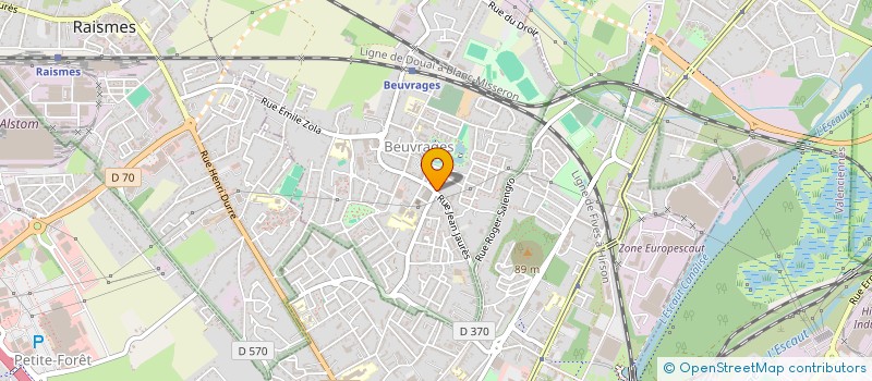 localisation de l'entreprise LES ARTS GRAPHIQUES BEUVRAGEOIS à BEUVRAGES