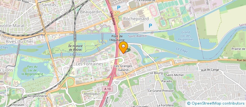 localisation de l'entreprise LES ARTS GRAPHIQUES DU CENTRE  SAINT-AVERTIN