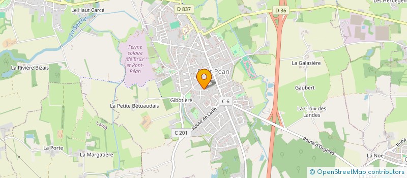 localisation de l'entreprise LES ARTS MANIAQUES  PONT-PEAN