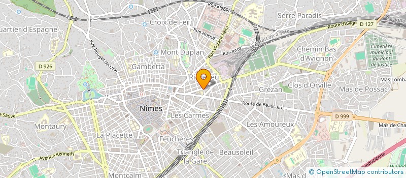 localisation de l'entreprise LES ARTS NIMOIS  NIMES