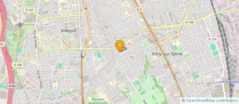 localisation de l'entreprise LES ARTS OSES à VITRY-SUR-SEINE