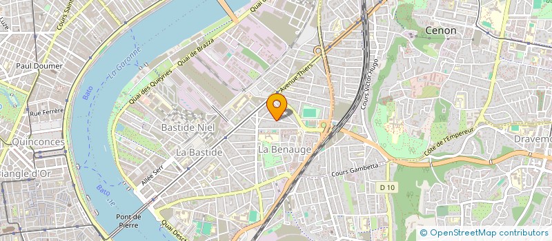 localisation de l'entreprise LES ARTS-PENTEURS  BORDEAUX