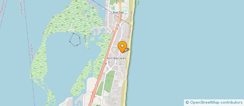 localisation de l'entreprise LES ARTS PLAGE  LE BARCARES