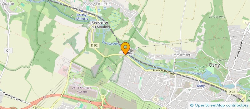 localisation de l'entreprise LES ARTS PLASTIQUES à BOISSY-L'AILLERIE