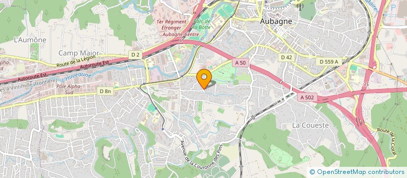 localisation de l'entreprise LES ARTS POP à AUBAGNE
