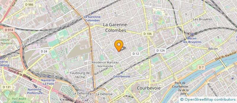 localisation de l'entreprise LES'ARTS QUI BOUGENT à LA GARENNE-COLOMBES
