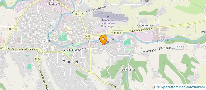 localisation de l'entreprise LES ARTS QUI CONTENT  GRAULHET