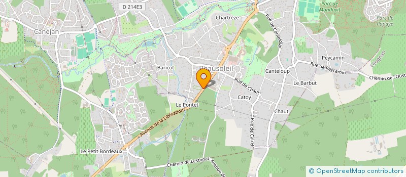 localisation de l'entreprise LES ARTS RYTH'MIX  GRADIGNAN