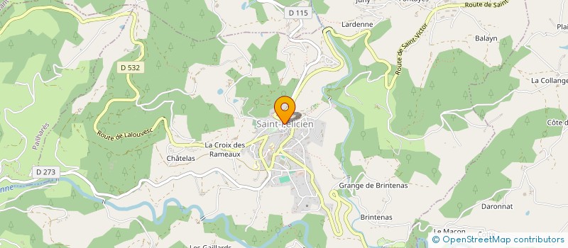 localisation de l'entreprise LES ARTS RYTHMIQUES  SAINT-FELICIEN