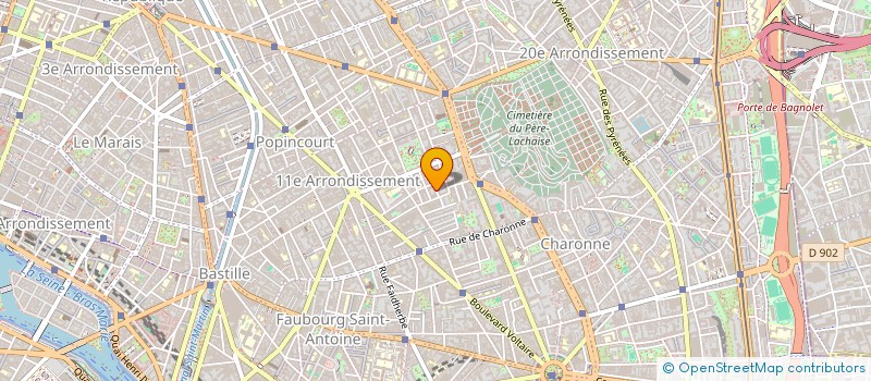 localisation de l'entreprise LES ARTS S SEINE  PARIS