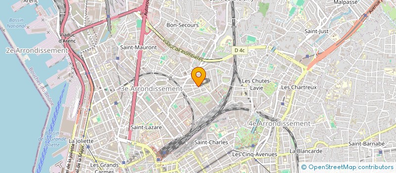 localisation de l'entreprise LES ARTS SAGITTAIRES à MARSEILLE