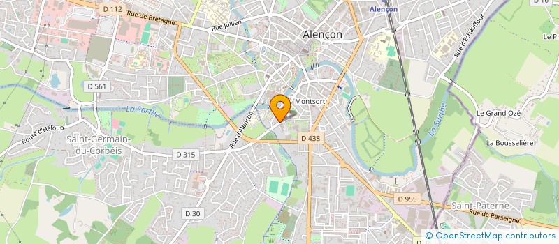 localisation de l'entreprise LES ARTS SENSORIELS CORPORELS à ALENCON