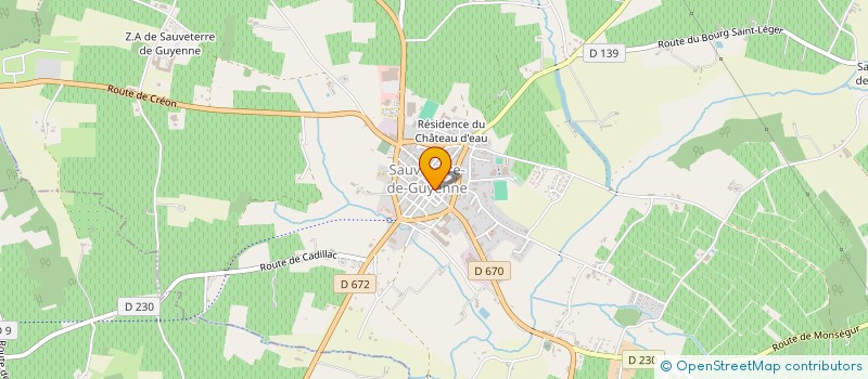 localisation de l'entreprise LES ARTS ' TYPIQUES à SAUVETERRE-DE-GUYENNE