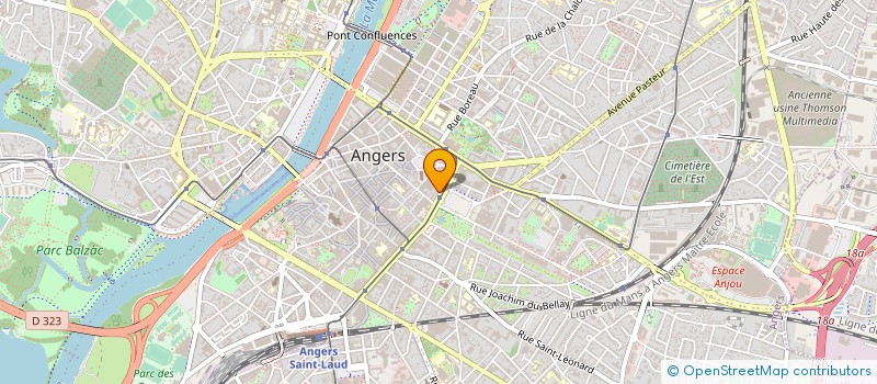 localisation de l'entreprise LES ARTS VERTS à ANGERS