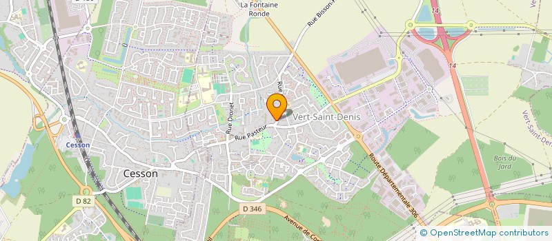 localisation de l'entreprise LES ARTS VERTS à VERT-SAINT-DENIS