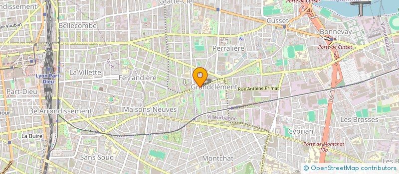 localisation de l'entreprise LES ARTS VISIBLES à VILLEURBANNE