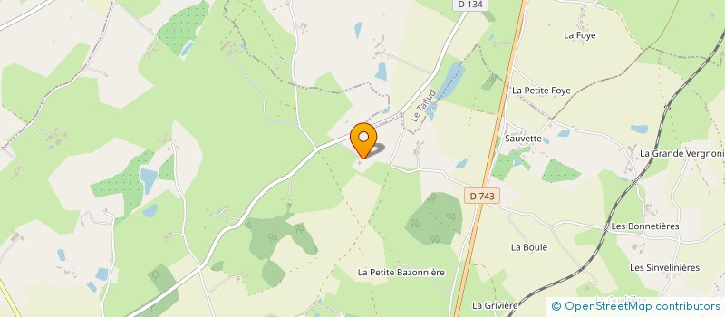 localisation de l'entreprise LES ARTSP'TITSCULTEURS  SAINT-PARDOUX-SOUTIERS