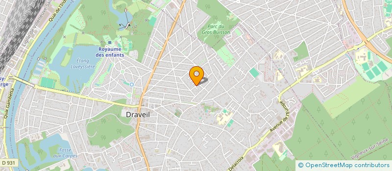 localisation de l'entreprise LES ARUMS 9 F à DRAVEIL