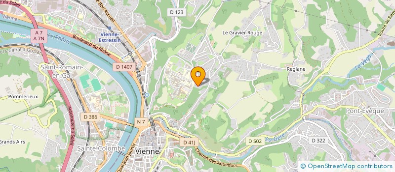 localisation de l'entreprise LES ARVERNES  VIENNE