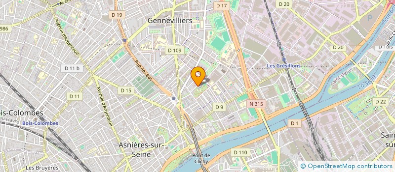 localisation de l'entreprise LES ARZELLISTES à GENNEVILLIERS