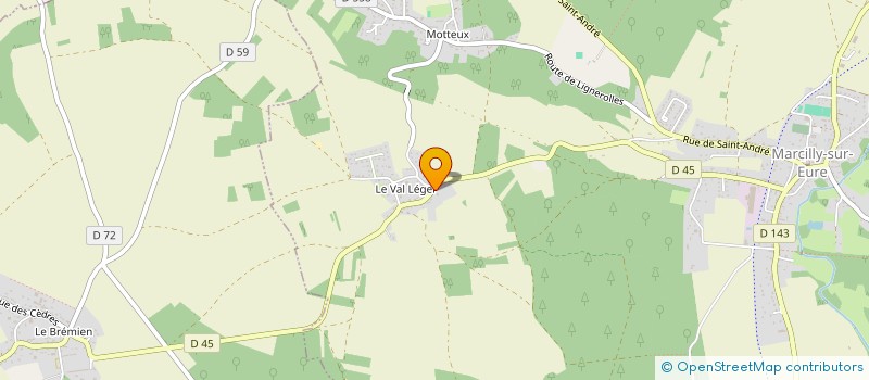 localisation de l'entreprise LES AS  MARCILLY-SUR-EURE