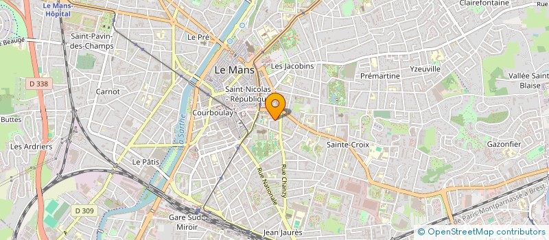 localisation de l'entreprise LES AS  LE MANS