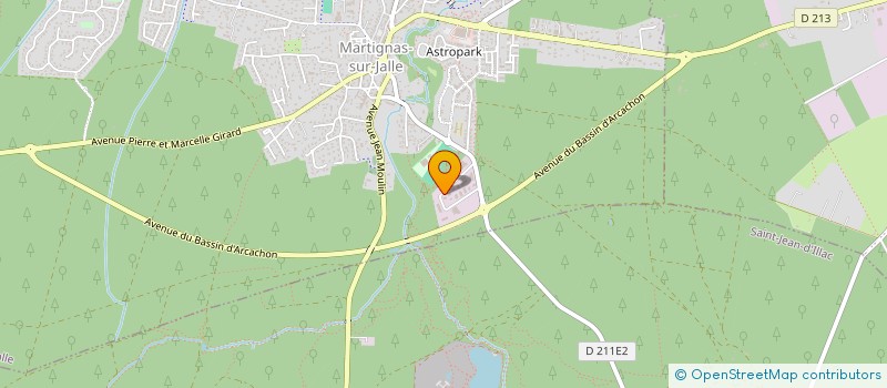localisation de l'entreprise LES AS  MARTIGNAS-SUR-JALLE