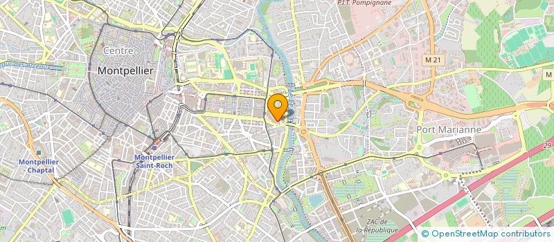 localisation de l'entreprise LES AS à MONTPELLIER